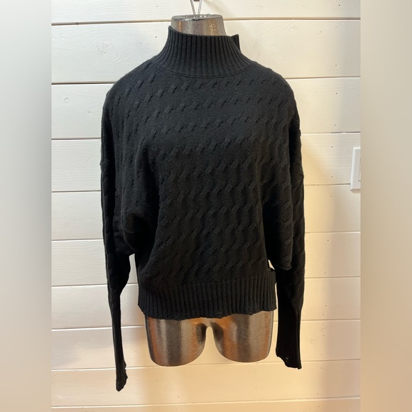 ❣️PINKO – Black Textured Turtleneck Sweater – Size S - Picture 3 of 14